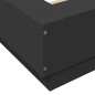 vidaXL Estructura cama con luces LED madera ingeniería negro 200x200cm vidaXL Estructura cama con luces LED madera ingeniería negro 200x200cm