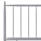 vidaXL Estructura de cama de metal gris 90x200 cm