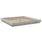vidaXL Estructura cama con luces LED madera gris hormigón 200x200 cm vidaXL Estructura cama con luces LED madera gris hormigón 200x200 cm