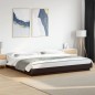 vidaXL Estructura cama con luces LED madera ingeniería negro 180x200cm vidaXL Estructura cama con luces LED madera ingeniería negro 180x200cm