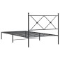vidaXL Estructura de cama con cabecero metal negro 100x200 cm vidaXL Estructura de cama con cabecero metal negro 100x200 cm
