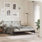 vidaXL Estructura de cama con cabecero metal negro 150x200 cm vidaXL Estructura de cama con cabecero metal negro 150x200 cm