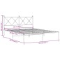 vidaXL Estructura de cama con cabecero metal negro 150x200 cm vidaXL Estructura de cama con cabecero metal negro 150x200 cm