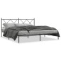 vidaXL Estructura de cama con cabecero metal negro 180x200 cm vidaXL Estructura de cama con cabecero metal negro 180x200 cm
