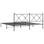 vidaXL Estructura de cama con cabecero metal negro 180x200 cm vidaXL Estructura de cama con cabecero metal negro 180x200 cm