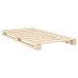 vidaXL Estructura de cama con cabecero madera maciza pino 100x200 cm vidaXL Estructura de cama con cabecero madera maciza pino 100x200 cm