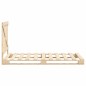 vidaXL Estructura de cama con cabecero madera maciza pino 100x200 cm vidaXL Estructura de cama con cabecero madera maciza pino 100x200 cm