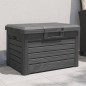 vidaXL Baúl para cojines polipropileno gris antracita 73x50,5x46,5 cm vidaXL Baúl para cojines polipropileno gris antracita 73x50,5x46,5 cm