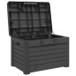vidaXL Baúl para cojines polipropileno gris antracita 73x50,5x46,5 cm vidaXL Baúl para cojines polipropileno gris antracita 73x50,5x46,5 cm