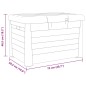 vidaXL Baúl para cojines polipropileno gris antracita 73x50,5x46,5 cm vidaXL Baúl para cojines polipropileno gris antracita 73x50,5x46,5 cm