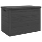 vidaXL Baúl para cojines polipropileno gris antracita 77,5x44,5x53 cm vidaXL Baúl para cojines polipropileno gris antracita 77,5x44,5x53 cm