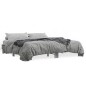vidaXL Estructura cama madera ingeniería metal gris Sonoma 200x200 cm vidaXL Estructura cama madera ingeniería metal gris Sonoma 200x200 cm