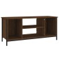 vidaXL Mueble para TV madera contrachapada roble marrón 102x35x45 cm