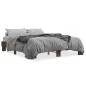 vidaXL Estructura cama madera ingeniería metal marrón roble 150x200 cm vidaXL Estructura cama madera ingeniería metal marrón roble 150x200 cm