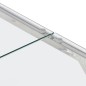 vidaXL Mesa de centro plateada acero inoxidable y vidrio templado vidaXL Mesa de centro plateada acero inoxidable y vidrio templado