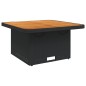 vidaXL Set de muebles jardín 5 pzas con cojines ratán sintético negro vidaXL Set de muebles jardín 5 pzas con cojines ratán sintético negro