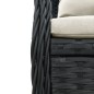vidaXL Set de muebles jardín 5 pzas con cojines ratán sintético negro vidaXL Set de muebles jardín 5 pzas con cojines ratán sintético negro