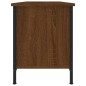 vidaXL Mueble para TV madera contrachapada roble marrón 102x35x45 cm