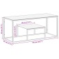 vidaXL Mesa de centro dorada acero inoxidable y vidrio templado
