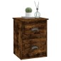 vidaXL Mesita de noche de pared 2 uds color roble ahumado 41,5x36x53cm vidaXL Mesita de noche de pared 2 uds color roble ahumado 41,5x36x53cm