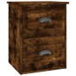 vidaXL Mesita de noche de pared 2 uds color roble ahumado 41,5x36x53cm vidaXL Mesita de noche de pared 2 uds color roble ahumado 41,5x36x53cm