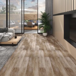 vidaXL Lamas para suelo PVC autoadhesivas madera deslavada 5,02m² 2mm