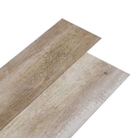 vidaXL Lamas para suelo PVC autoadhesivas madera deslavada 5,02m² 2mm