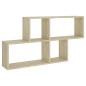 vidaXL Estante de pared madera contrachapada roble Sonoma 100x18x53 cm vidaXL Estante de pared madera contrachapada roble Sonoma 100x18x53 cm