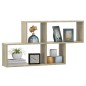 vidaXL Estante de pared madera contrachapada roble Sonoma 100x18x53 cm vidaXL Estante de pared madera contrachapada roble Sonoma 100x18x53 cm