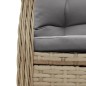 vidaXL Set comedor de jardín 7 pzas con cojines ratán sintético beige vidaXL Set comedor de jardín 7 pzas con cojines ratán sintético beige