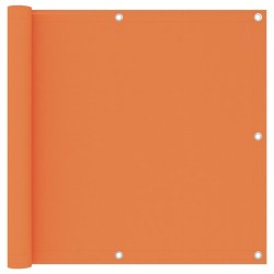 vidaXL Toldo para balcón tela oxford naranja 90x400 cm