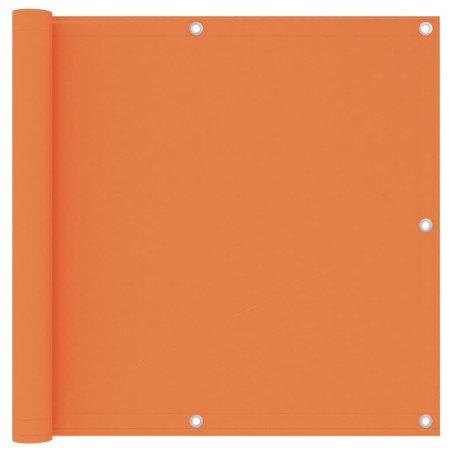vidaXL Toldo para balcón tela oxford naranja 90x400 cm