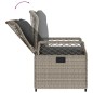 vidaXL Set comedor jardín 7 pzas y cojines ratán sintético gris claro vidaXL Set comedor jardín 7 pzas y cojines ratán sintético gris claro