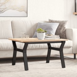 vidaXL Patas de mesa de centro estructura Y hierro fundido 70x60x43 cm