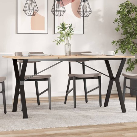 vidaXL Patas de mesa comedor estructura Y hierro fundido 140x60x73 cm
