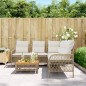 vidaXL Set de sofás de jardín 2 pzas y cojines ratán sintético marrón vidaXL Set de sofás de jardín 2 pzas y cojines ratán sintético marrón