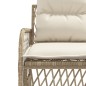 vidaXL Set de sofás de jardín 2 pzas y cojines ratán sintético marrón vidaXL Set de sofás de jardín 2 pzas y cojines ratán sintético marrón