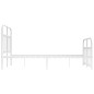 vidaXL Estructura cama metal con cabecero y estribo blanco 120x190 cm vidaXL Estructura cama metal con cabecero y estribo blanco 120x190 cm