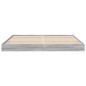 vidaXL Estructura de cama madera de ingeniería gris Sonoma 200x200 cm