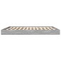 vidaXL Estructura de cama madera de ingeniería gris Sonoma 200x200 cm