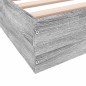 vidaXL Estructura de cama madera de ingeniería gris Sonoma 200x200 cm