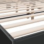 vidaXL Estructura de cama madera de ingeniería y metal negro 150x200cm
