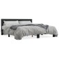 vidaXL Estructura de cama madera de ingeniería y metal negro 200x200cm vidaXL Estructura de cama madera de ingeniería y metal negro 200x200cm