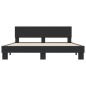 vidaXL Estructura de cama madera de ingeniería y metal negro 200x200cm vidaXL Estructura de cama madera de ingeniería y metal negro 200x200cm