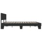 vidaXL Estructura de cama madera de ingeniería y metal negro 200x200cm vidaXL Estructura de cama madera de ingeniería y metal negro 200x200cm