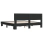 vidaXL Estructura de cama madera de ingeniería y metal negro 200x200cm vidaXL Estructura de cama madera de ingeniería y metal negro 200x200cm
