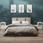 vidaXL Mesitas de noche 2 uds madera maciza de pino blanco 60x34x51 cm vidaXL Mesitas de noche 2 uds madera maciza de pino blanco 60x34x51 cm