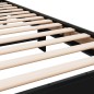 vidaXL Estructura de cama madera de ingeniería y metal negro 90x200 cm vidaXL Estructura de cama madera de ingeniería y metal negro 90x200 cm