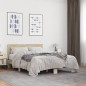 vidaXL Estructura cama madera ingeniería metal roble Sonoma 140x200 cm vidaXL Estructura cama madera ingeniería metal roble Sonoma 140x200 cm