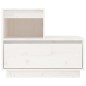 vidaXL Mesitas de noche 2 uds madera maciza de pino blanco 60x34x51 cm vidaXL Mesitas de noche 2 uds madera maciza de pino blanco 60x34x51 cm